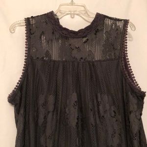 Plus Size Maurices Dress | Lace | Gray